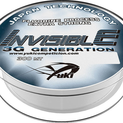 Yuki 3G Invisible Nylon Fishing Line 300m Spools - Free Spool Band In Every Pack