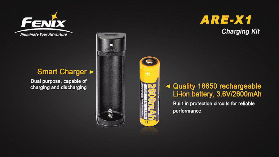 Fenix ARE-X1 / ARB-L-18-2600 Battery / Charger Set