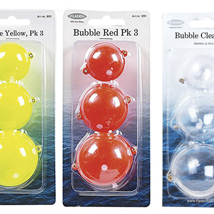 Fladen 3 Pack Assorted Size Bubble Fishing Floats