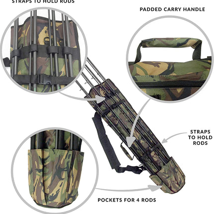 Carp On DPM Quiver Fishing Rod Holdall