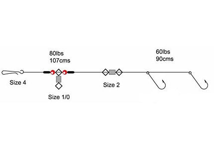 Tronixpro Pulley Pennel Rig Bulk Purchase x 5 Rigs