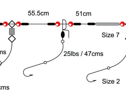 Tronixpro 3 Hook Loop Sea Fishing Rigs