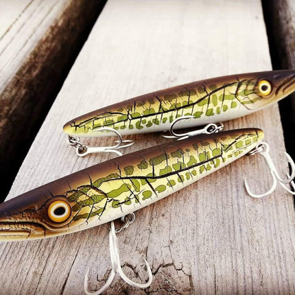Fishus Lurenzo Espetit Silent Topwater Fishing Lures 9.5cm 10.5g