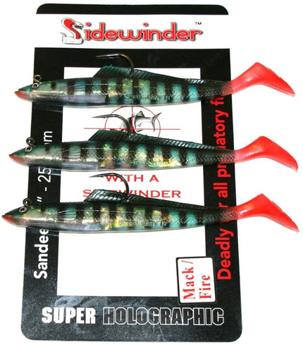 Sidewinder Mackerel Fire Sandeel Fishing Lures 6