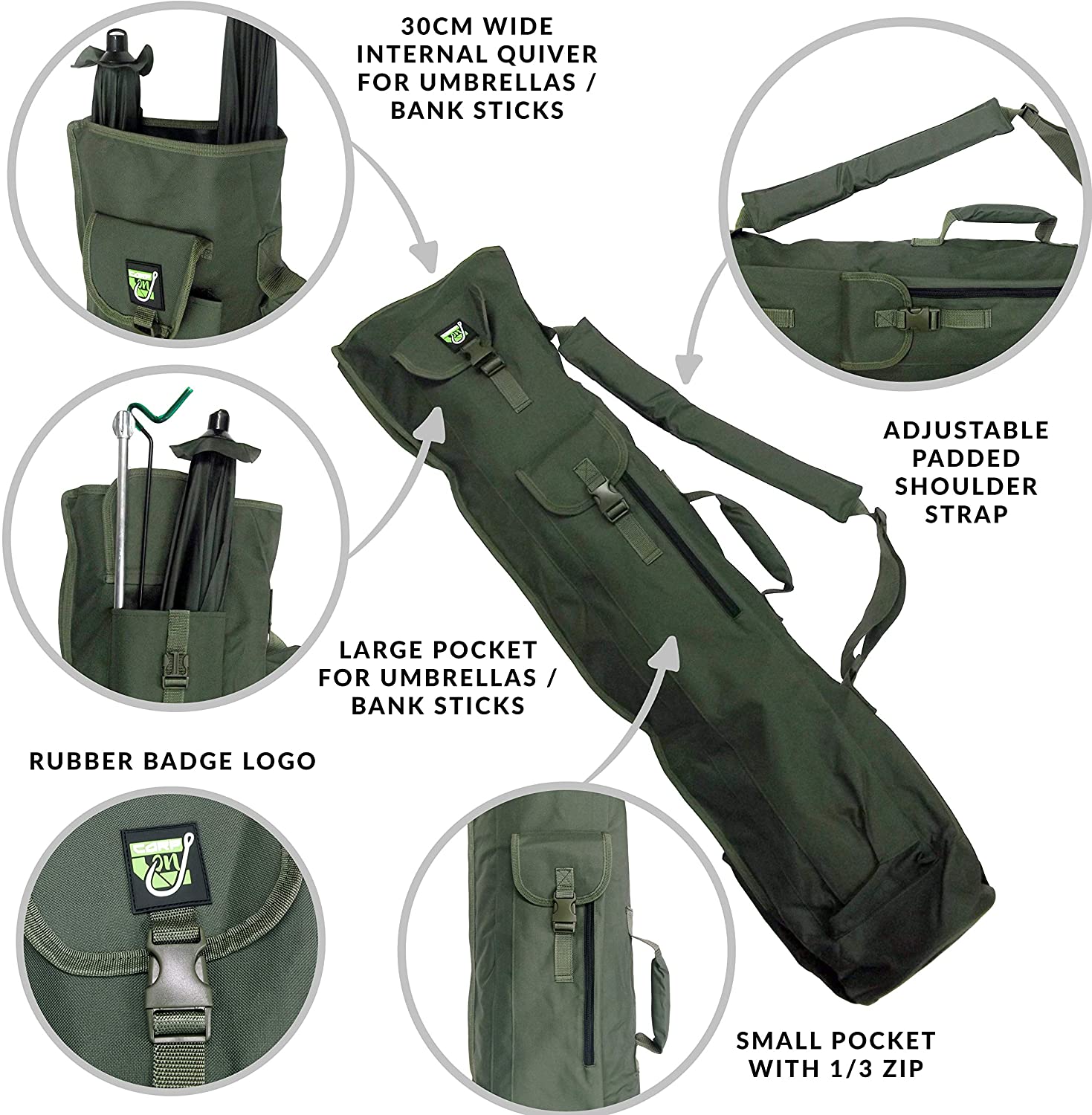 Carp Fishing Esp Rod Quiver And Sleeve Fishing Tackle Sonik Quiver