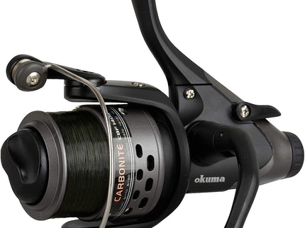 Okuma Baitfeeder Carp Fishing Reel CBF-155A Pre Spooled With Line
