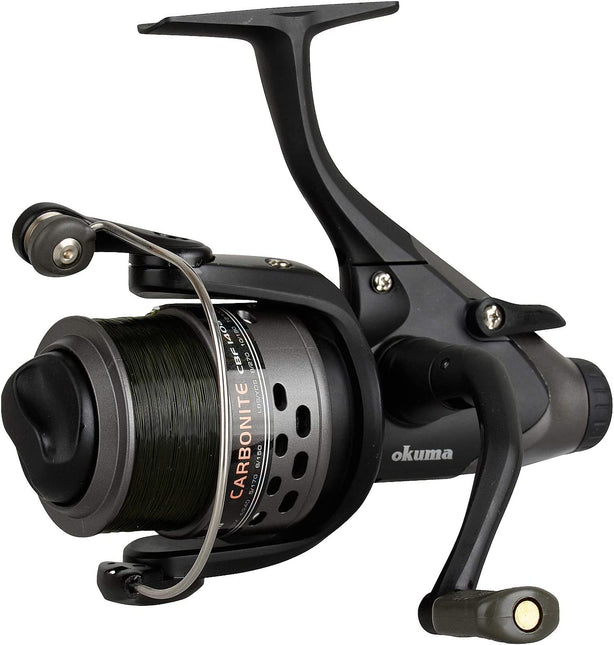 Okuma Baitfeeder Carp Fishing Reel CBF-155A Pre Spooled With Line