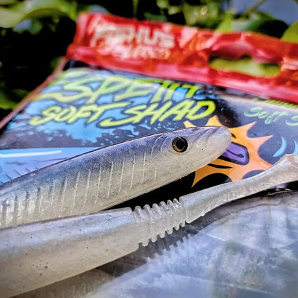 Fishus Espetit Soft Shads Bass Fishing Lures 12cm 9.7g - 8 Lures Per Pack