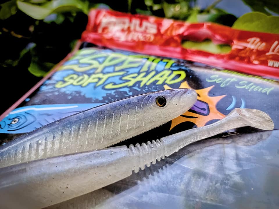 Fishus Espetit Soft Shads Bass Fishing Lures 12cm 9.7g - 8 Lures Per Pack
