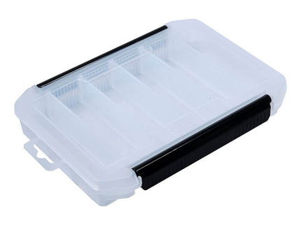 HTO Double Latch Fishing Lure Tackle Box with Dividers