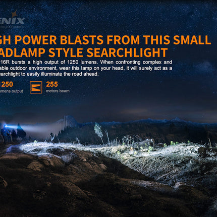 Fenix HP16R Multi Beam Rechargeable 1250 Lumens Headlamp