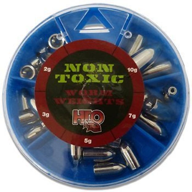 HTO Fishing Non Toxic Worm Selection Fishing Weights (Assorted Sizes)