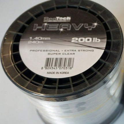 SeaTech Heavy Mono Fishing Line 100lb 125lb 150lb 200lb and 250lb Sizes