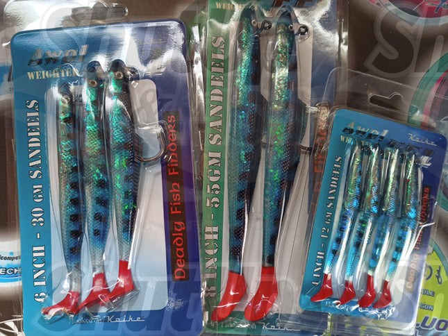 Koike Awol Eels Mackerel Green Colour Sandeel Fishing Lures