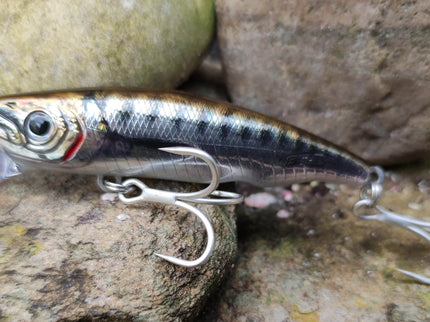 Fishus Lures Espetit Heavy Minnow Fishing Lure - Grey Cuda 8cm 32g