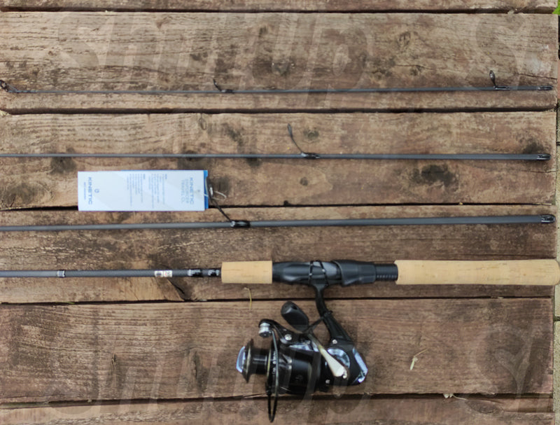 Kinetic Enforcer Travel Fishing Rod And Reel Combo 4 Sec