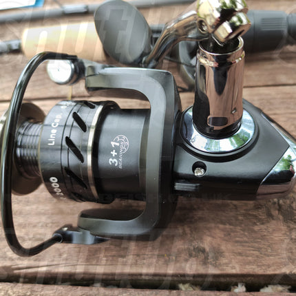 Kinetic Enforcer Travel Fishing Rod And Reel Combo 4 Sec 7ft 7-21g