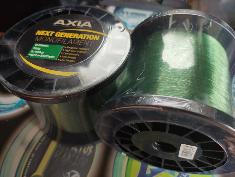 Axia Carp And Sea Fishing Line Green 0.32mm 12lb 4617m Per Spool