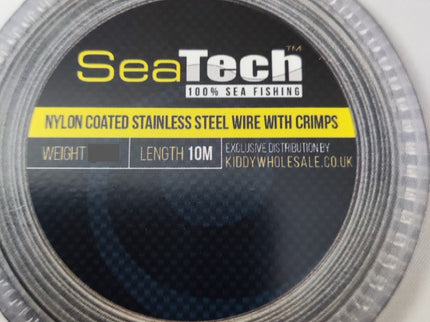 Seatech Fishing Wire Leader 10m Includes Crimps 150lb - 200lb Sizes