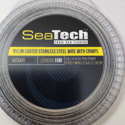 Seatech Fishing Wire Leader 10m Includes Crimps 150lb - 200lb Sizes