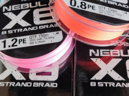 HTO Nebula X8 Braid Fishing Line 150m Spools