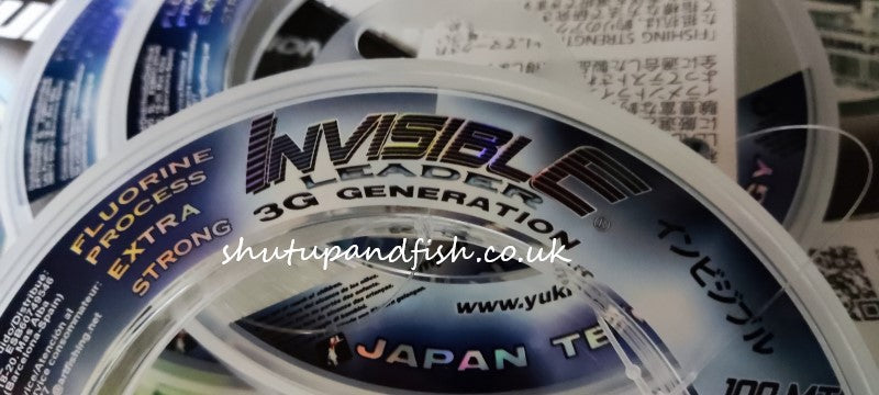 Yuki Invisible Shock Leader 3G Generation - 100m Spools Extra Strong Sea Fishing Line