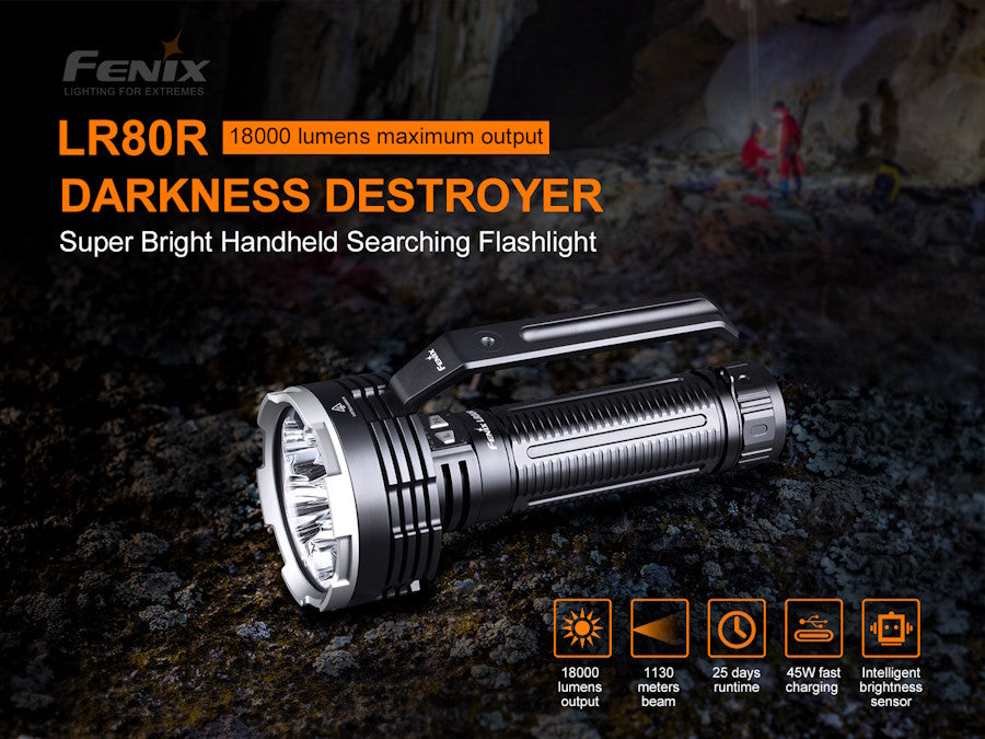 Fenix LR80R Searchlight Darkness Destroyer 18000 Lumens