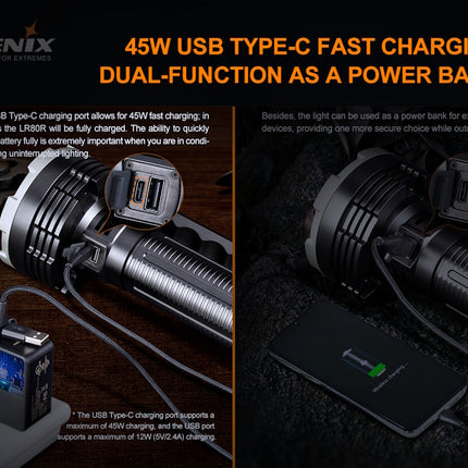 Fenix LR80R Searchlight Darkness Destroyer 18000 Lumens