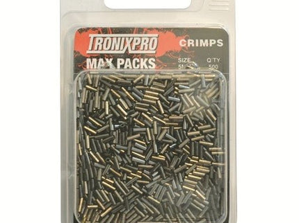 Tronixpro Fishing Rig Crimps 0.8 x 5mm Max Pack 500 Pieces MP25