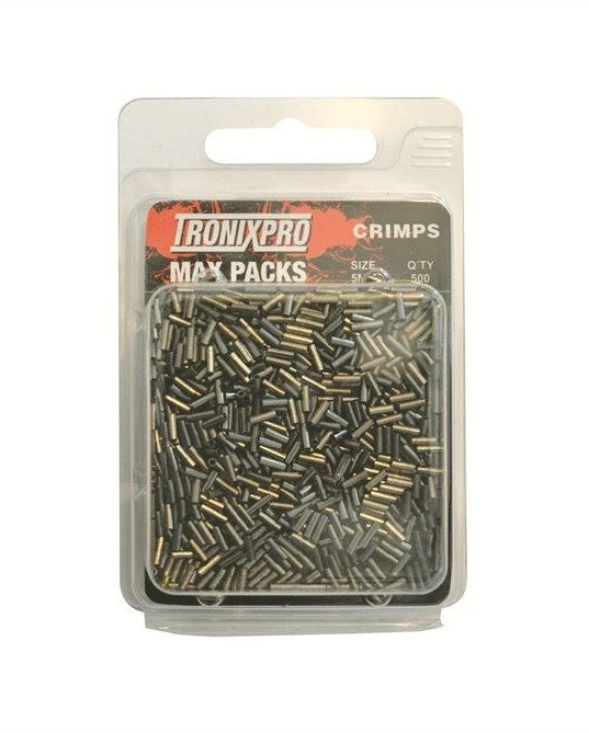 Tronixpro Fishing Rig Crimps 0.8 x 5mm Max Pack 500 Pieces MP25