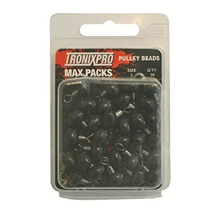 Tronixpro Max Pack of 30 Swivel Pulley Beads 43kg 95lb Strength