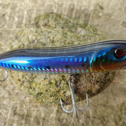 Nomura Onda Popper Topwater Bass Fishing Lure -11cm 26g Pro Blue