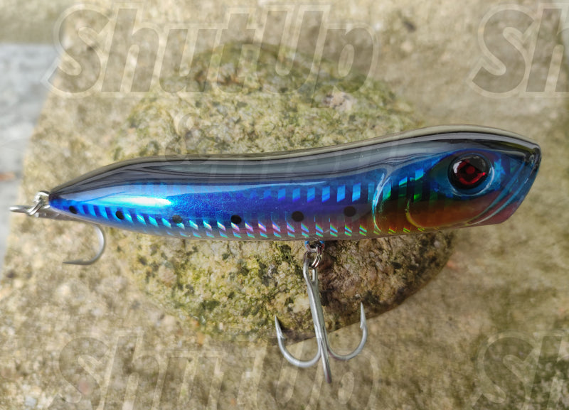 Nomura Onda Popper Topwater Bass Fishing Lure -11cm 26g Pro Blue