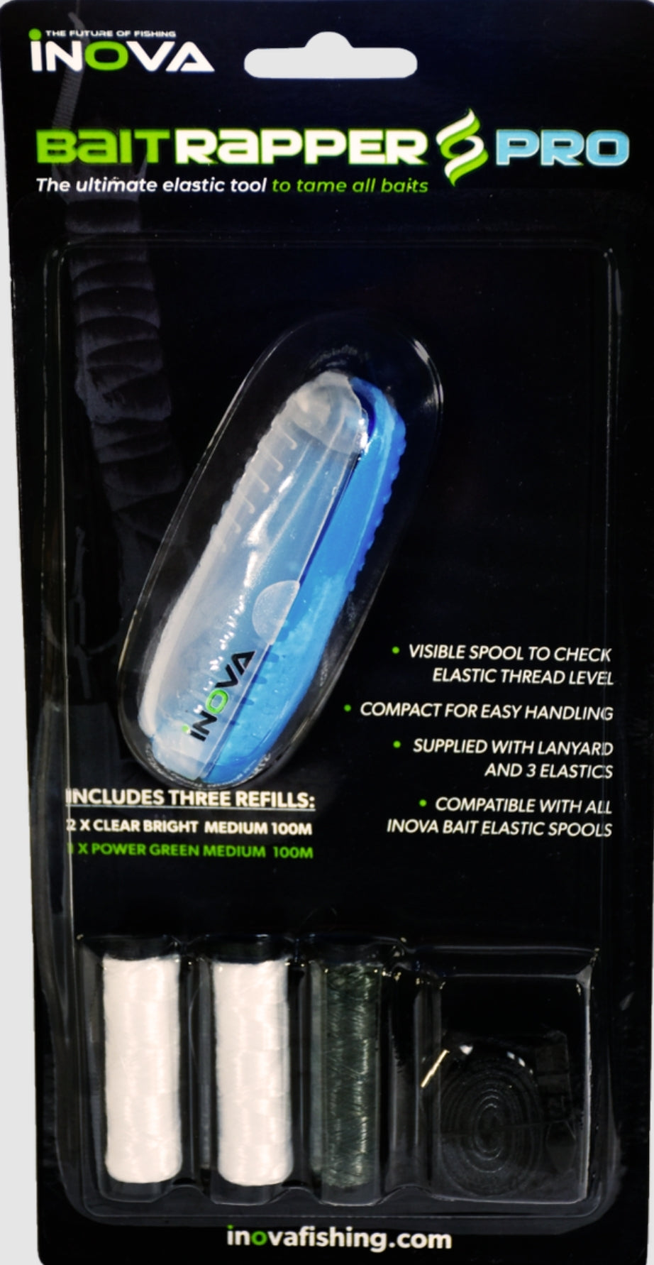 Inova Bait Rapper Pro Sea Fishing Bait Elastic Dispenser With Elastics