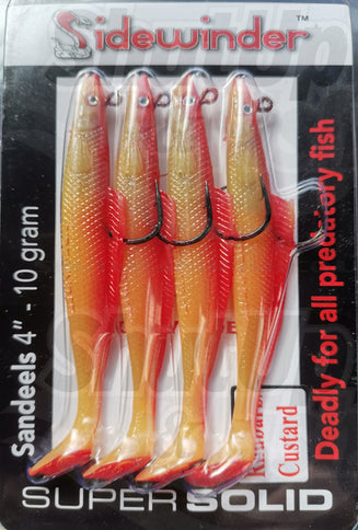 Sidewinder Eels Sandeel Rhubarb Custard Sea Fishing Lures