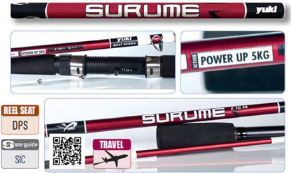 Yuki Surume Boat Series 3 Piece Fishing Rod - Ideal Travel Boat Rod