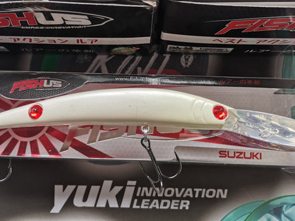 Fishus Suzuki Diving Fishing Lure 130mm 20.6g White