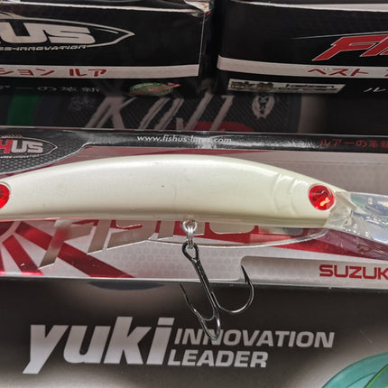 Fishus Suzuki Diving Fishing Lure 130mm 20.6g White