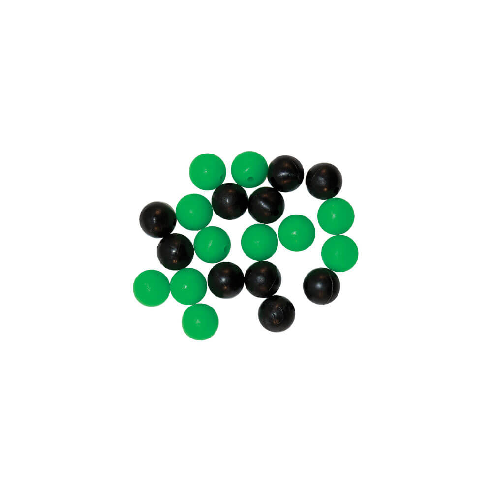 Tronixpro Round Beads Green and Black 8mm Size