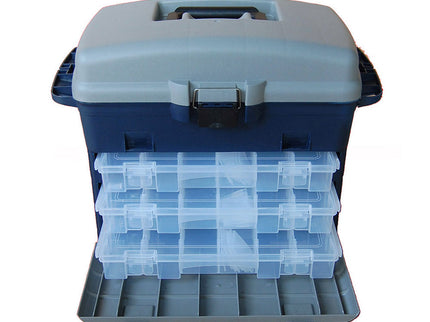 Tronixpro Front Opening Tackle Box Complete With 3 Tackle Boxes
