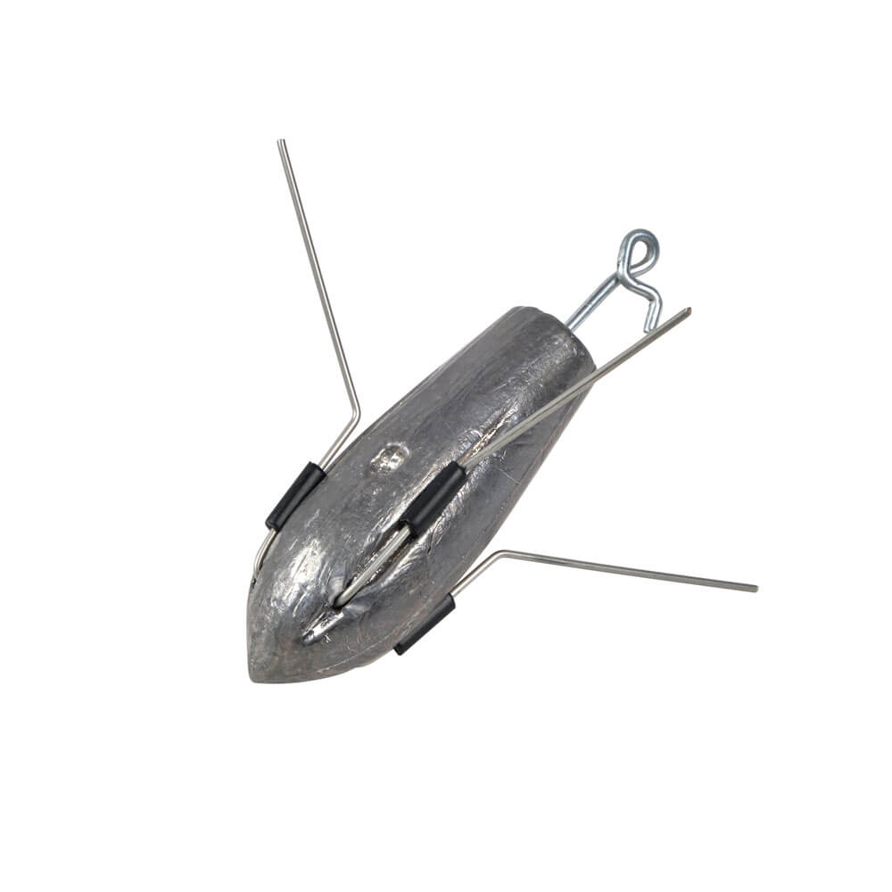 Shorecast Flat Back Gripper Sea Fishing Weight With Bait Clip