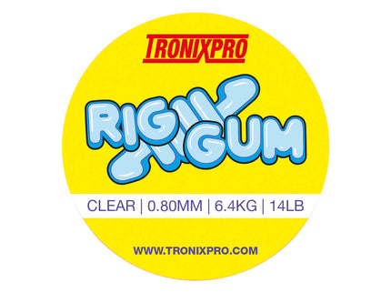 Tronixpro Rig Gum | Clear | 0.80mm | 6.4kg | 14lb