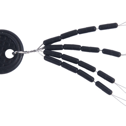 Fishzone Rubber Line Stops Black Pillar Column Shape