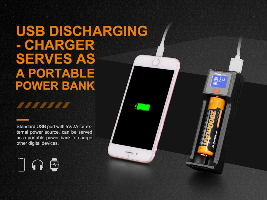 Fenix ARE-D1 USB Smart Multi Charger - Power Bank - Battery Charger