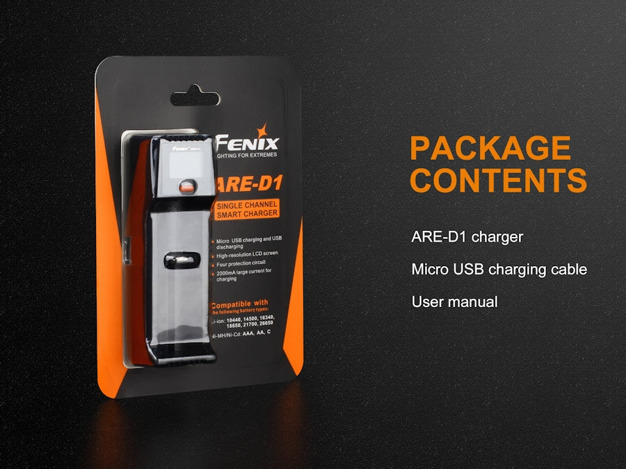 Fenix ARE-D1 USB Smart Multi Charger - Power Bank - Battery Charger