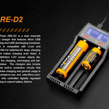 Fenix ARE-D2 USB Smart Multi Charger / Power Bank