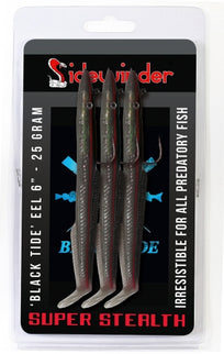 Sidewinder Lures Black Tide Super Stealth Skerries Fishing Lures
