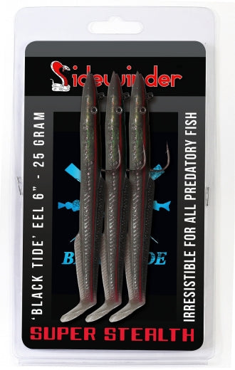 Sidewinder Lures Black Tide Super Stealth Skerries Fishing Lures