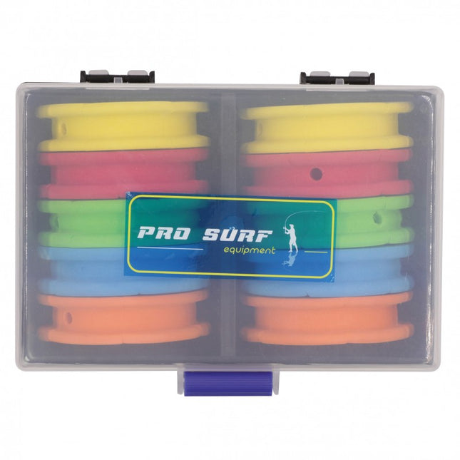 Flashmer Pro Surf Sea Fishing Rig Winder Case Complete With 10 Rig Winders