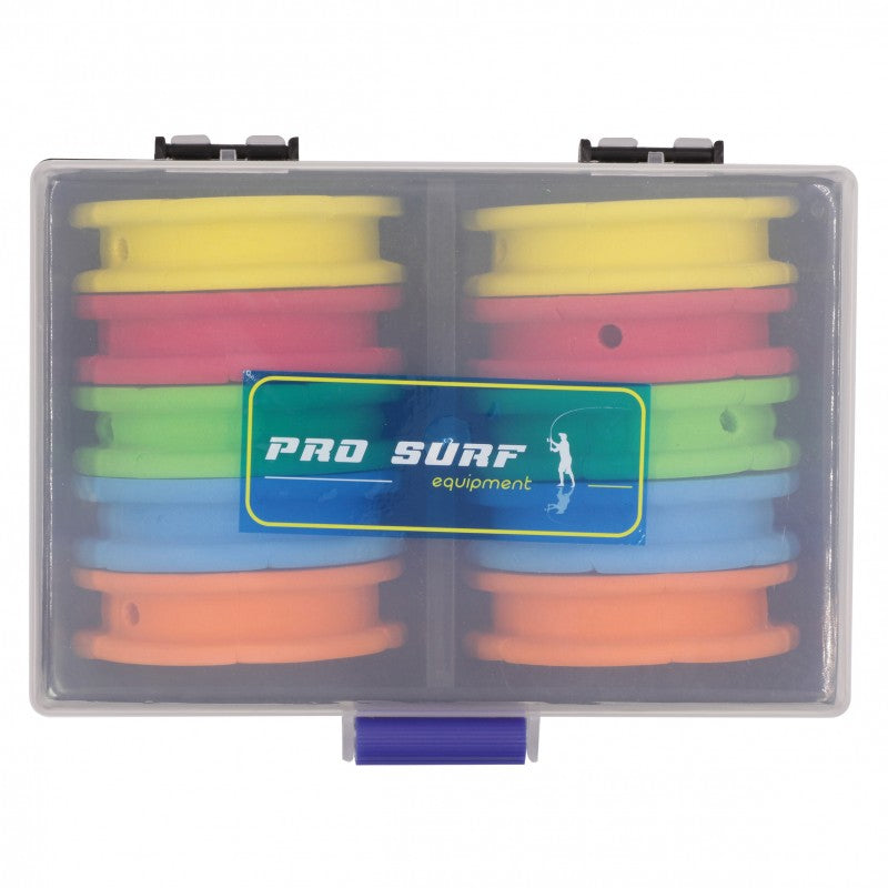 Flashmer Pro Surf Sea Fishing Rig Winder Case Complete With 10 Rig Winders